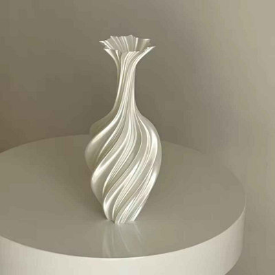 3D Printed Twist Vase 25Cm, Modern Nordic Home Decor. - image 1