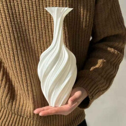 3D Printed Twist Vase 25Cm, Modern Nordic Home Decor. - thumbnail 3