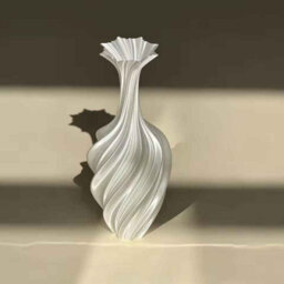 3D Printed Twist Vase 25Cm, Modern Nordic Home Decor. - thumbnail 2