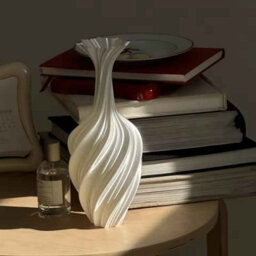3D Printed Twist Vase 25Cm, Modern Nordic Home Decor. - thumbnail 4