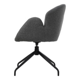 Darphe Modern Grey Linen Swivel Accent Chair With Metal Legs - thumbnail 5