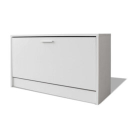 Vidaxl Shoe Storage Bench White 80X24X45 Cm - thumbnail 2