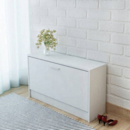 Vidaxl Shoe Storage Bench White 80X24X45 Cm