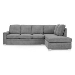 Home Detail Alana Right-Hand Facing Corner Sofa With Footstool, Dark Grey Jumbo Cord - thumbnail 3