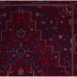 Red Traditional Bordered Stain-Resistant Rug For Bedroom, & Dining Room, Easy To Clean Bordered Area Rug-120Cm X 170Cm - thumbnail 3