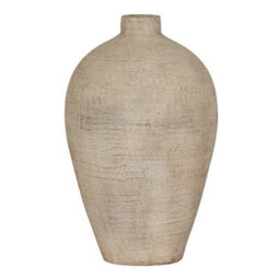 Hill Interiors Morrow Large Vase - Ceramic - L21 X W21 X H35 Cm - Cream