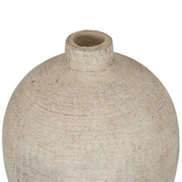 Hill Interiors Morrow Large Vase - Ceramic - L21 X W21 X H35 Cm - Cream - thumbnail 3