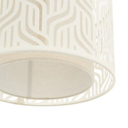 First Choice Lighting Set Of 2 Mylo - Taupe Linen Cut Out 35Cm Easy Fit Pendant Shades - thumbnail 6
