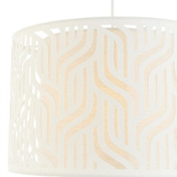First Choice Lighting Set Of 2 Mylo - Taupe Linen Cut Out 35Cm Easy Fit Pendant Shades - thumbnail 5