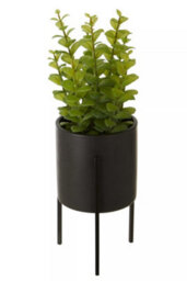 Orsina Minimalist Thyme, Versatile Thyme With Leaves And Decorative Classic Comcrete Planter For Artificial Flowers - thumbnail 2