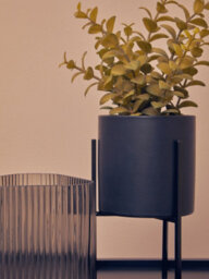 Orsina Minimalist Thyme, Versatile Thyme With Leaves And Decorative Classic Comcrete Planter For Artificial Flowers - thumbnail 8