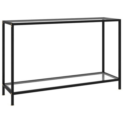 Berkfield Console Table Transparent 120X35X75 Cm Tempered Glass - image 1