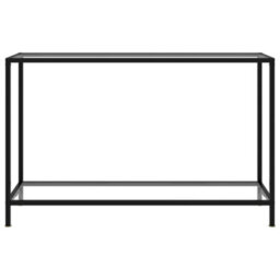 Berkfield Console Table Transparent 120X35X75 Cm Tempered Glass - thumbnail 2
