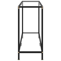 Berkfield Console Table Transparent 120X35X75 Cm Tempered Glass - thumbnail 3