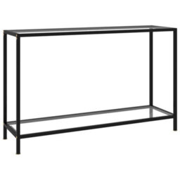 Berkfield Console Table Transparent 120X35X75 Cm Tempered Glass - thumbnail 1