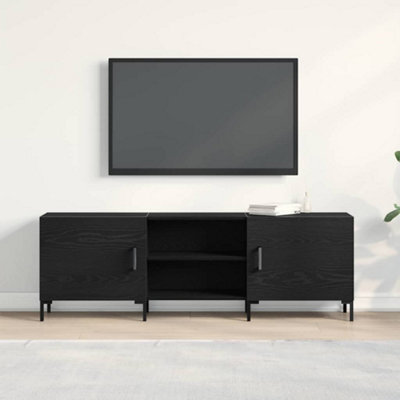 Walplus Tv Cabinet Black Oak 150 X 30 X 50 Cm Engineered Wood - image 1