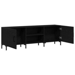 Walplus Tv Cabinet Black Oak 150 X 30 X 50 Cm Engineered Wood - thumbnail 4