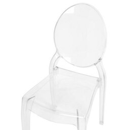 Beliani Set Of 4 Dining Chairs Merton Transparent - thumbnail 8