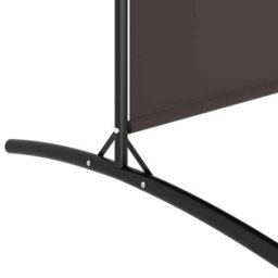 Berkfield Durable 4-Panel Room Divider Brown 698X180 Cm Fabric - thumbnail 7