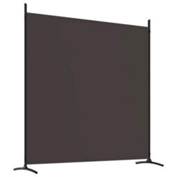 Berkfield Durable 4-Panel Room Divider Brown 698X180 Cm Fabric - thumbnail 6