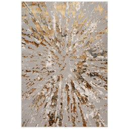 Smart Living Luxury Soft Modern Shimmer Sunset Rug For Living & Bedroom - Ochre - 80 X 150 Cm - thumbnail 3