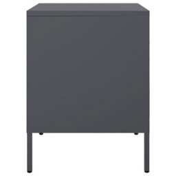 Berkfield Bedside Cabinets 2 Pcs Anthracite 36X39X50.5 Cm Steel - thumbnail 7