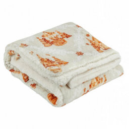 furn. Furn Gretel Sherpa Fleece Christmas Throw, Off White, 130 X 150Cm - thumbnail 1