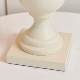 Anson Lighting Benton Table Light Finished In Ivory Painted Wood And Ivory Fabric - thumbnail 2