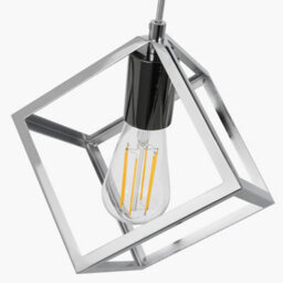 Pacific Lifestyle Alessio Shiny Nickel Metal 3 Cube Pendant - thumbnail 4