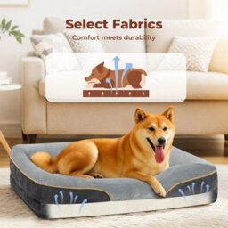 Skylos 119Cm Dog Bed Orthopedic Memory Foam Washable Pet Puppy Mattress - thumbnail 6
