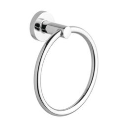 Hardware Solutions Gatsby Bathroom Accessory Set - 4 Piece - Towel Ring/ Robe Hook/ Towel Rail/ Toilet Roll Holder - Polished Chrome - thumbnail 4
