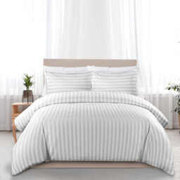 Aspire Homeware White Duvet Cover Complete Set, Reversible Modern Bedding Set, King (L)220Cm X (W)230Cm - thumbnail 5