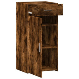 Berkfield Sideboard Smoked Oak 45X42.5X93 Cm Engineered Wood - thumbnail 8