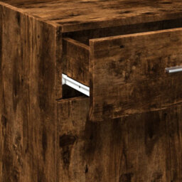 Berkfield Sideboard Smoked Oak 45X42.5X93 Cm Engineered Wood - thumbnail 9