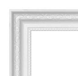 7X7 White Ornate Picture Frame (17.8 X 17.8Cm) Poster, Photo, Artwork, Gallery Wall Or Print - thumbnail 4