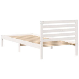 Berkfield With Headboard White 90 X 220 Cm Solid Pine Wood - thumbnail 8