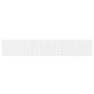 Berkfield Modern Curtains With Curtains Floral White 900 X 100 Cm Polyester - image 1