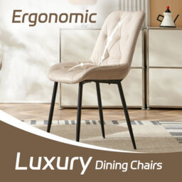 Sonara Sonora Modern Set Of 2 Velvet Dining Chairs With Ergonomic Upholstered Seat - thumbnail 4