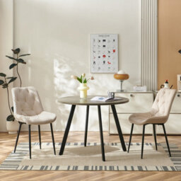 Sonara Sonora Modern Set Of 2 Velvet Dining Chairs With Ergonomic Upholstered Seat - thumbnail 8
