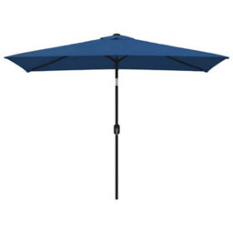 Berkfield Elegant Outdoor Parasol With Metal Pole 300X200 Cm Azure - thumbnail 1