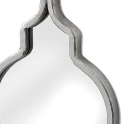 Hill Interiors Silver Decorative Quarterfoil Hanging Mirror - thumbnail 2