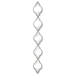 Hill Interiors Silver Decorative Quarterfoil Hanging Mirror - thumbnail 1