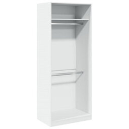 Berkfield Wardrobe White 80X50X200 Cm Engineered Wood - thumbnail 2