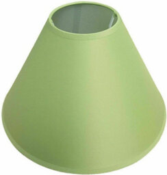 "12"" Luxury Cotton Textured Fabric Coolie Light Shade Purpose Table Floor Ceiling Practical & Eye Caring Lampshade Light Green"