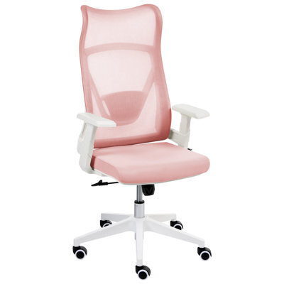 Beliani  Office Chair Bard Pastel Pink - image 1