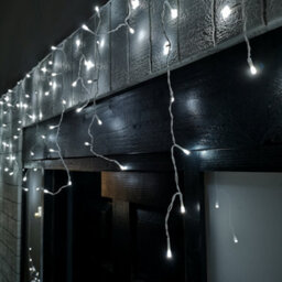 Samuel Alexander 25M 1000 Led Frosted Iciclebrights Christmas String Lights In White - thumbnail 2