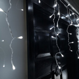 Samuel Alexander 25M 1000 Led Frosted Iciclebrights Christmas String Lights In White - thumbnail 3