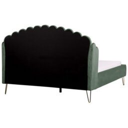 Beliani Bed Velvet Ambillou 160 X 200 Cm (Eu King Size) Green - thumbnail 6