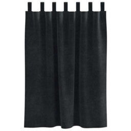 Berkfield Blackout Curtains With Hanging Loops 2 Pcs Black Velvet - thumbnail 3