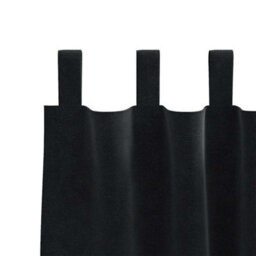 Berkfield Blackout Curtains With Hanging Loops 2 Pcs Black Velvet - thumbnail 4